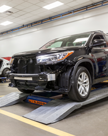 Toyota on vehicle lift | Bill Penney Toyota Jasper in Jasper AL