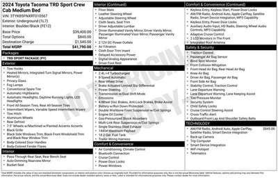 2024 Toyota Tacoma TRD Sport