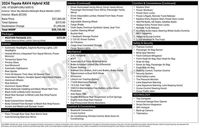 2024 Toyota RAV4 Hybrid XSE