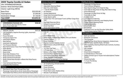 2025 Toyota Corolla LE