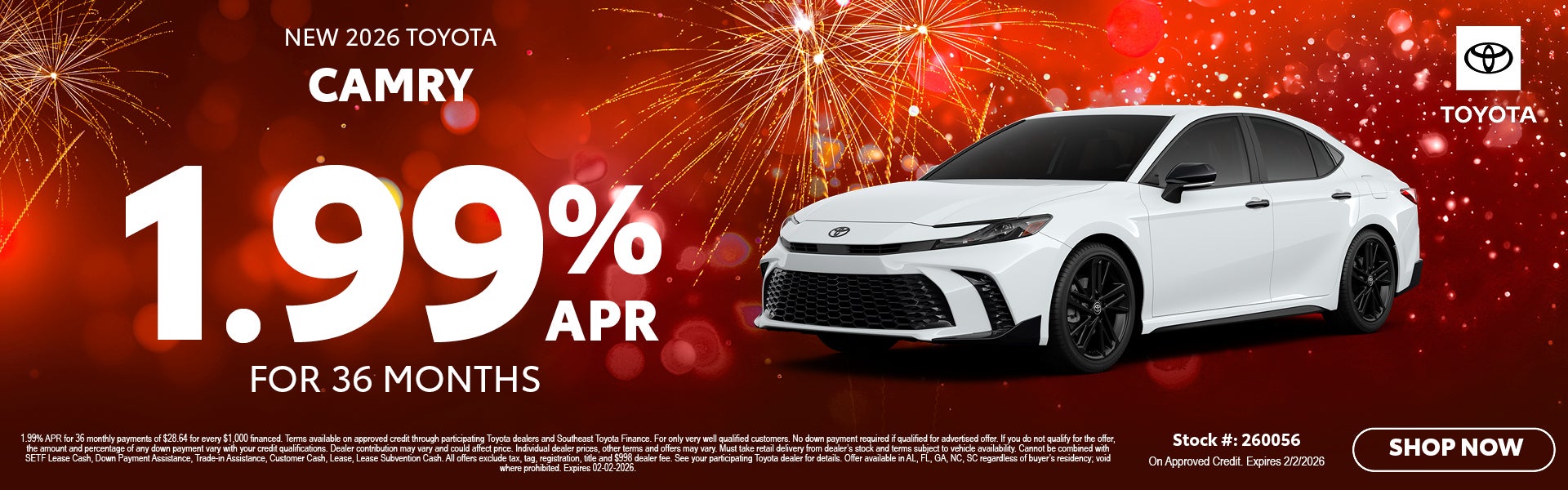 January Camry Offer