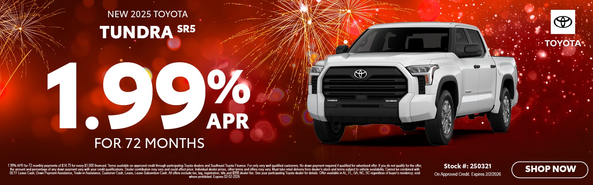 January Tundra Offer